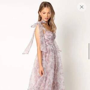 Petal & Pup Floret Midi Dress - Dark Purple SMALL